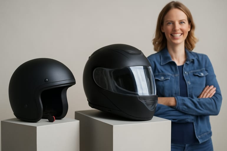 Halbhelm vs. Integralhelm im direkten Vergleich