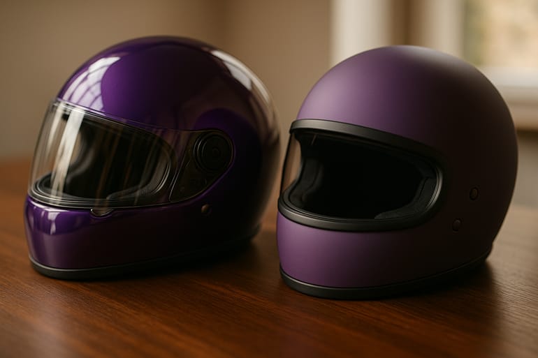 Glossy vs. Matt: Kaufguide zu Helmfarben & Oberflächen