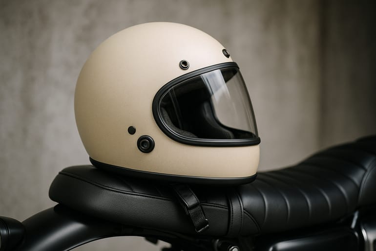 Beige Motorradhelm: Stil, Passform & Sicherheit wählen
