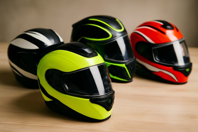 Farben und Designs bei Motorradhelmen richtig wählen