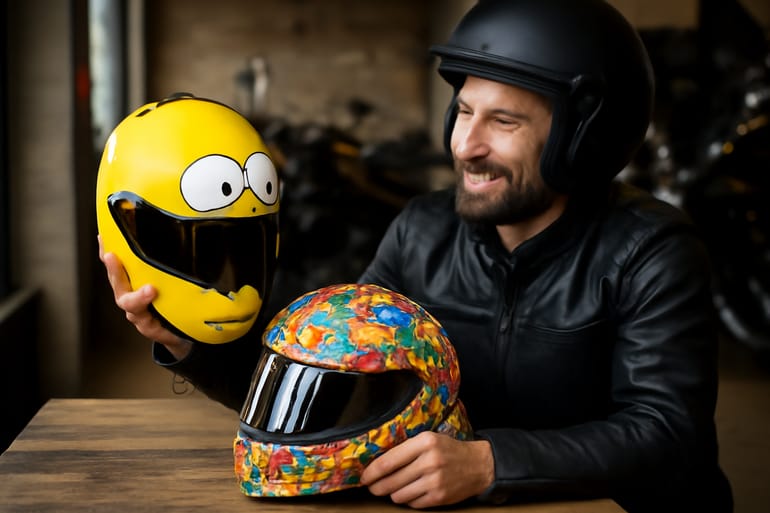 Simpsons-Helm-Designoptionen: Grafiken clever vergleichen