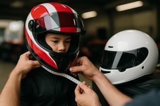 Rennsport-Integralhelm: Passformcheck für kleine Köpfe