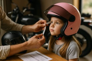 Rosa Kinderhelm Größe richtig wählen: Schritt-für-Schritt
