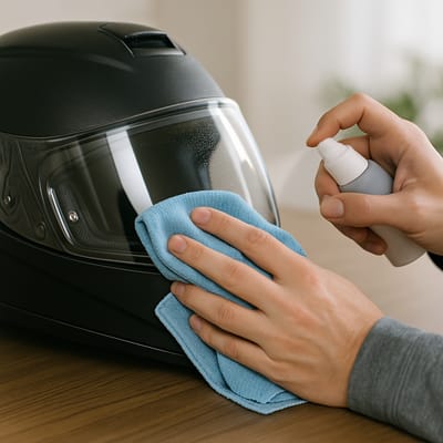 Cleaning and care: keep your visor clear longer