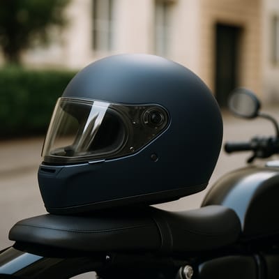 Wie wirkt Dunkelblau am Helm im Alltag?