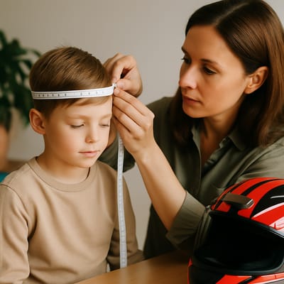 So misst du den Kinderkopf korrekt (3 Schritte)