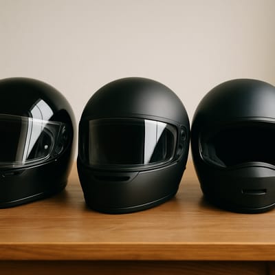 Warum schwarze Motorradhelme vergleichen?