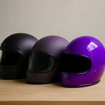 Lila Helme richtig wählen: Nuancen, Finish und Wirkung