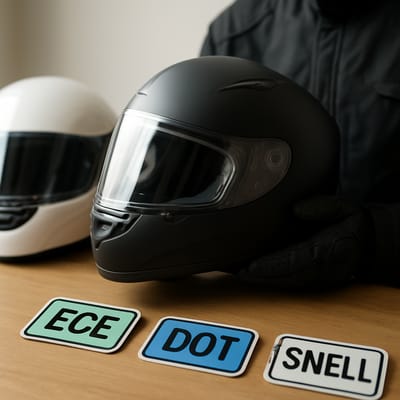 Sicherheitszertifikate erklärt: Was bedeuten ECE, DOT oder Snell für deinen Helm?