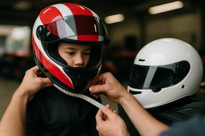 Rennsport-Integralhelm: Passformcheck für kleine Köpfe