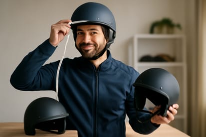Passform & Größenwahl für Halbhelme 54–59 cm