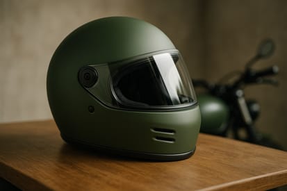 Grün matt am Motorradhelm: Kauf- & Pflegeguide 2026